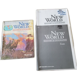 LAST CHANCE>>Abeka 6th Grade New World History Student Text And Test Lot